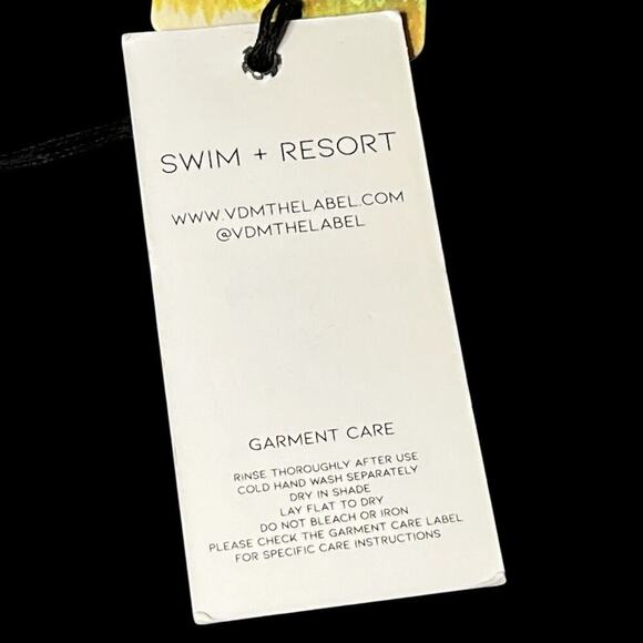 VDM Revolve NWT Reversible Ziggy Bikini Top Size XL Dragons Pastel Beach Preppy - Picture 9 of 9